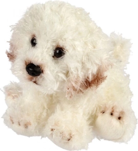 Chien en peluche bichon 13 cm