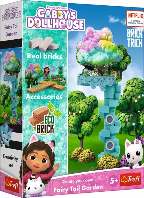 Jeu de construction en briques BRICK TRICK – LA MAISON MAGIQUE DE GABBY : Jardin magique (34 pièces) de TREFL