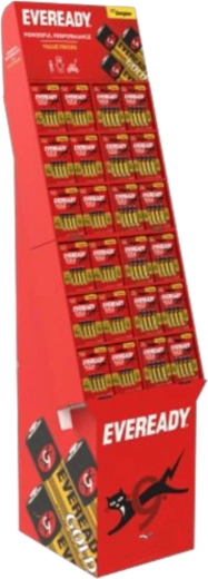 Présentoir de sol Energizer Space Saver pour piles avec 2 bacs
