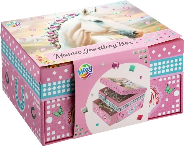 Boîte à bijoux mosaïque – cheval