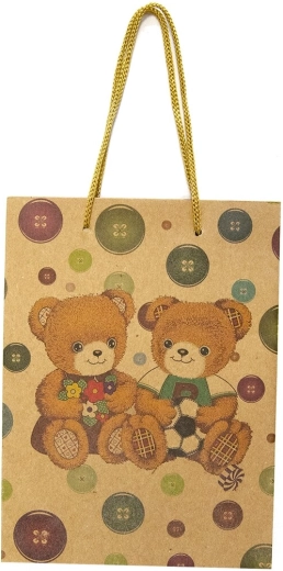 Sac cadeau avec motif ours 15 × 6 × 20 cm