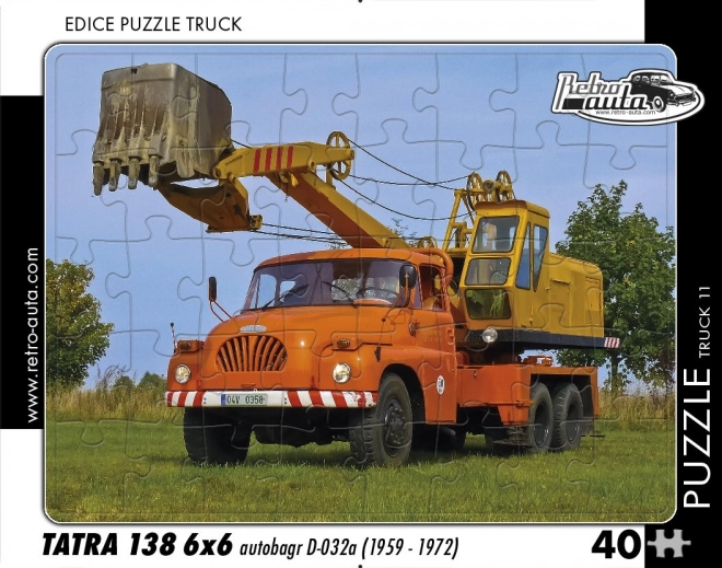 Puzzle Rétro Tatra 138 6x6 Autobagr 40 pièces