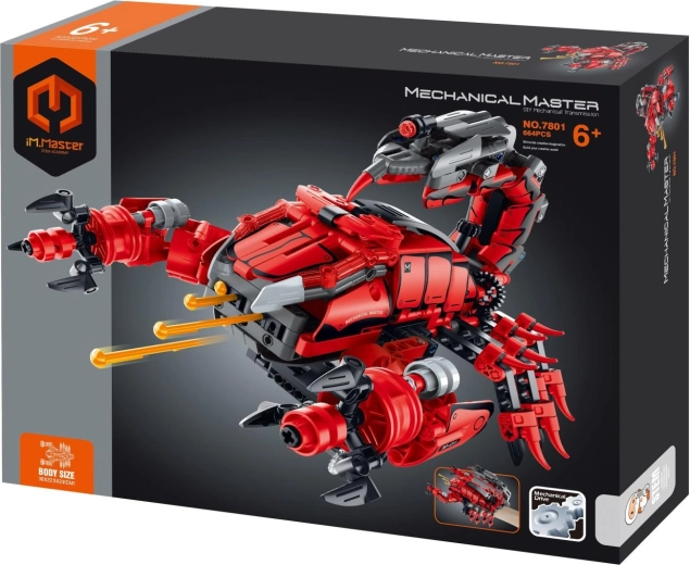 Jeu de construction im.master scorpion de poignet – arme mécanique, 664 pièces