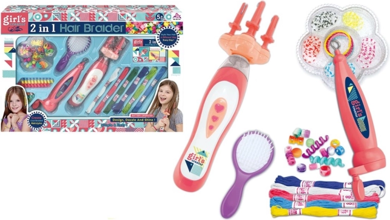 Kit de perles pour tresser les cheveux à piles
