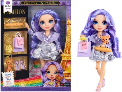 Poupée mode Rainbow High à Paris Violet