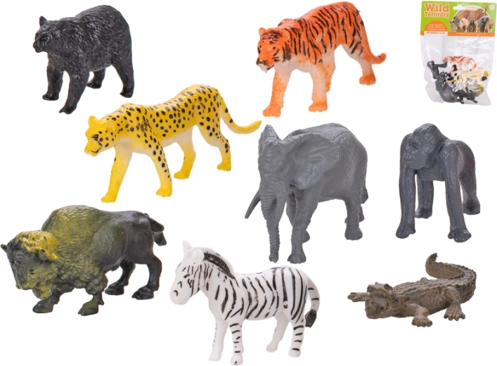 Ensemble d’animaux de safari 8 pcs (3–6 cm) en sachet