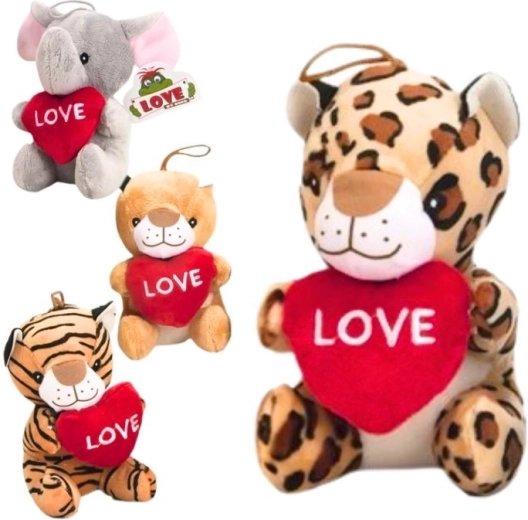 peluche avec petit cœur – 4 modèles