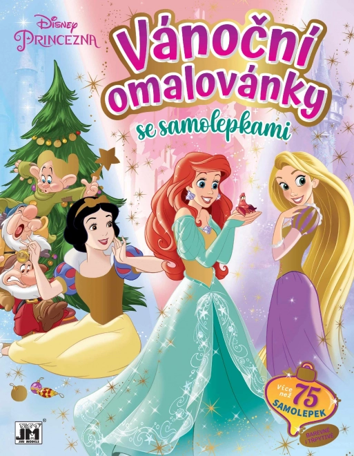 Coloriage de Noël avec autocollants DISNEY Princesses