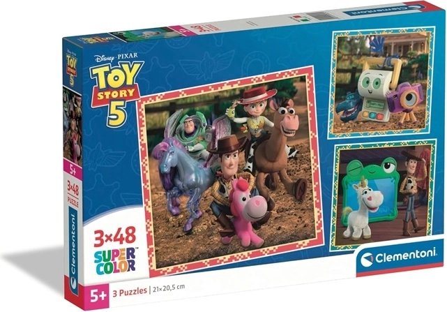 Puzzle pour enfants Clementoni Toy Story Square 3×48 pièces