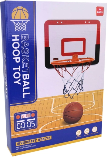 Ensemble de basket pour enfants avec panier, ballon et pompe 40 × 26 cm