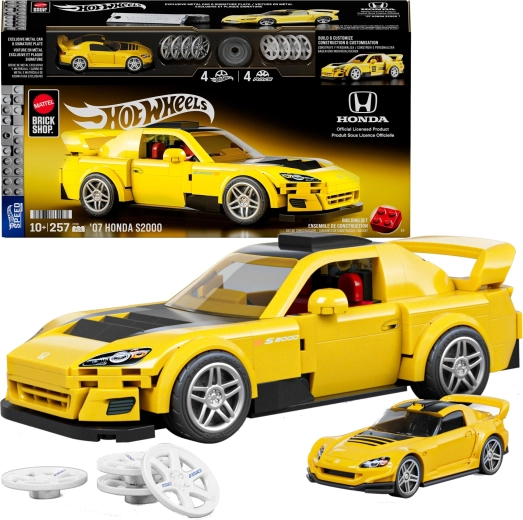 Kit de construction Hot Wheels Speed Series ’07 Honda S2000 257 pièces