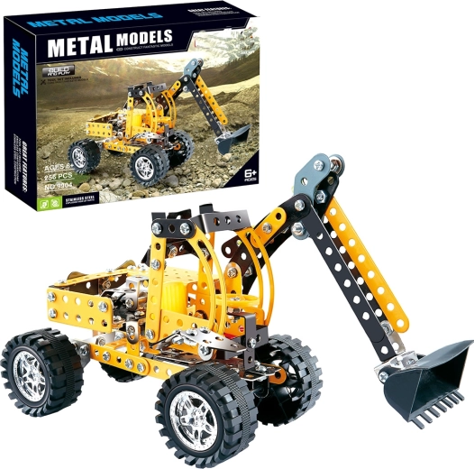 Kit de construction métallique d’une pelleteuse sur pneus, 256 pièces