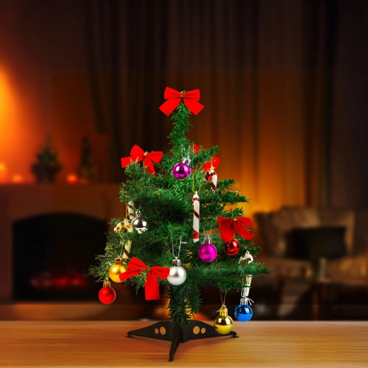Sapin de Noël artificiel avec décorations, 40 cm