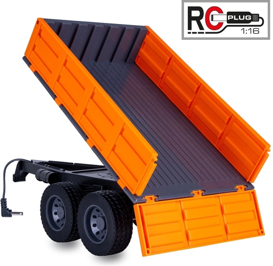 Remorque basculante pour tracteur RC JAMARA 1:16 orange