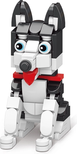 Mini jeu de construction chien – figurines de chiens créatives pour enfants dès 6 ans