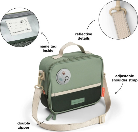 Sac isotherme repas Done by Deer Tiny trails vert 4 l