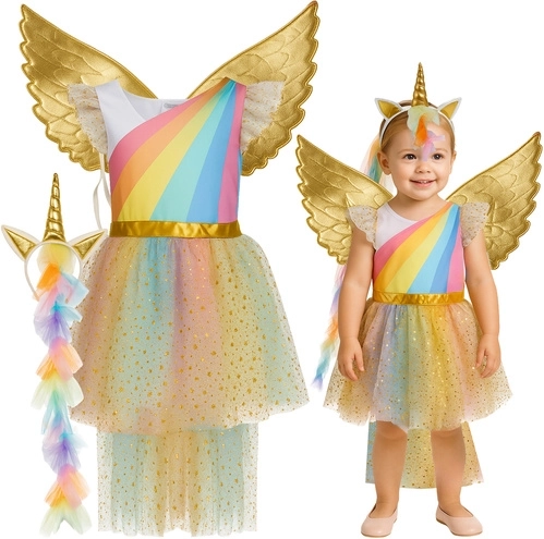 Kruzzel costume enfant licorne 110–116 cm (3 pièces)