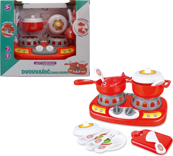 Ma maison – réchaud à gaz double avec lumières et sons