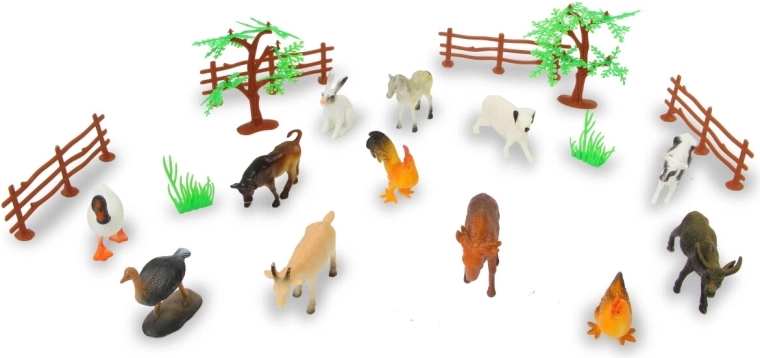 Jamara farm animals – set d’animaux de ferme 20 pièces