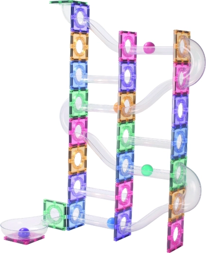 Cleverclixx Clever Pack piste à billes magnétique pastel 110 pièces