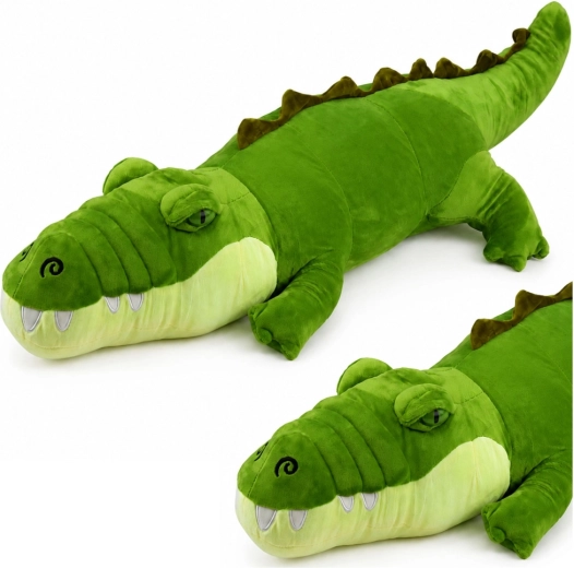 Crocodile en peluche réaliste vert 70 cm - 1 pièce