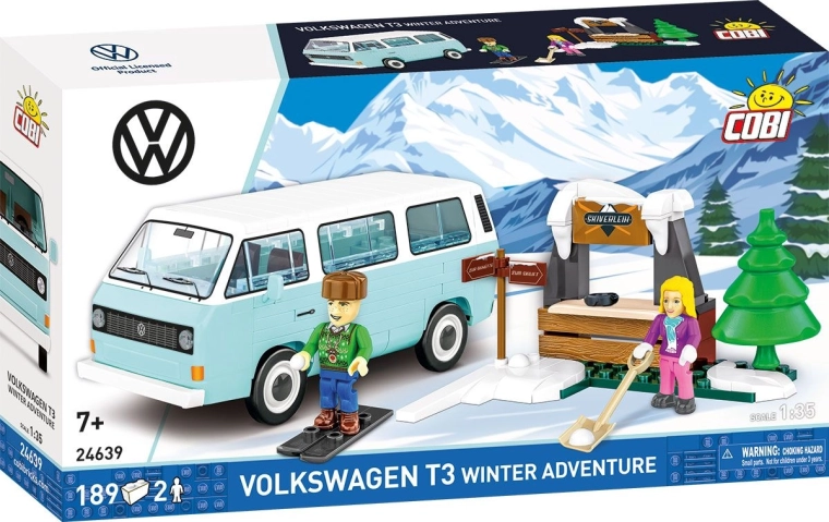 Kit de construction Cobi Volkswagen T3 aventure hivernale (189 pièces)
