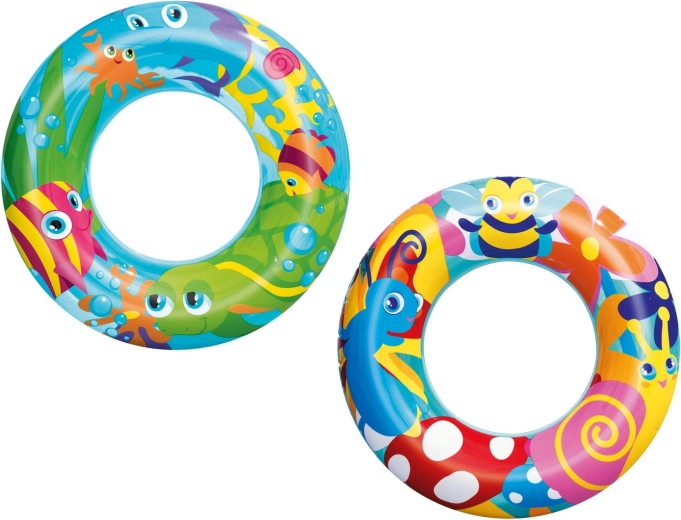 Bouée de natation gonflable pour enfants 56 cm BESTWAY avec motifs marins et insectes