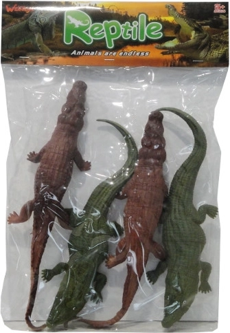 Set de 4 alligators colorés qui couinent