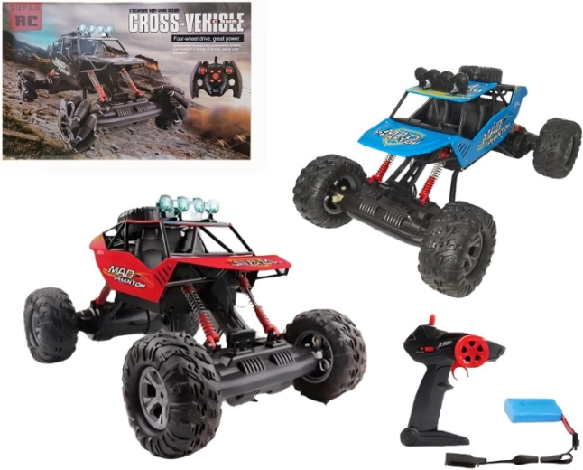 Voiture RC tout-terrain pour enfants télécommandée avec chargeur