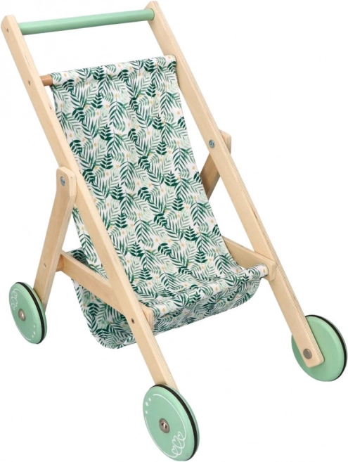 Poussette légère en bois pour poupées
