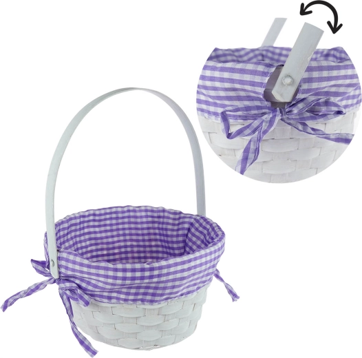 Panier de Pâques avec serviette 19 × 25 cm