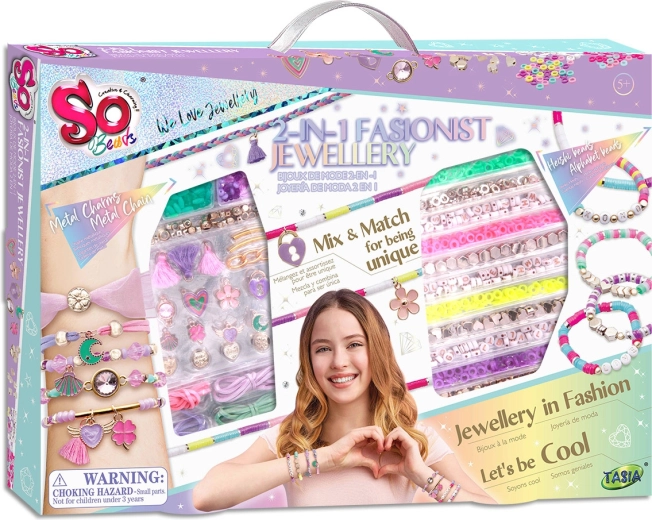 TASIA kit de bijouterie 2-en-1 pour fabriquer des chaînes et des pendentifs