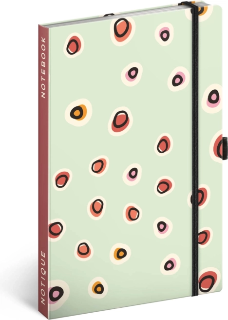 NOTIQUE carnet ligné 13 × 21 cm avec élastique et poche