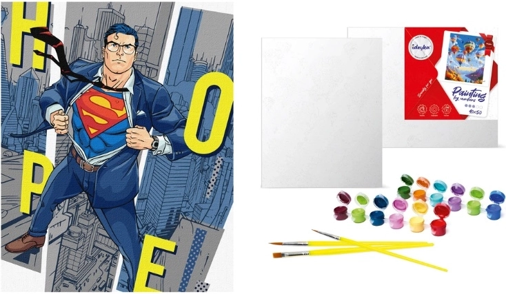 Peinture par numéros Warner Bros. Superman : Espoir 40 × 50 cm