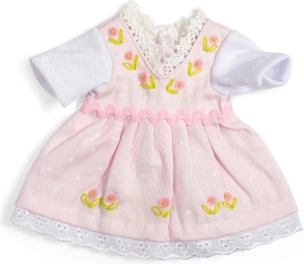 Bigjigs Toys robe rose avec t-shirt blanc pour poupée 28 cm