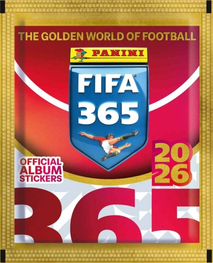 Panini FIFA 365 2025/2026 autocollants de football à collectionner – sachet de 5 autocollants