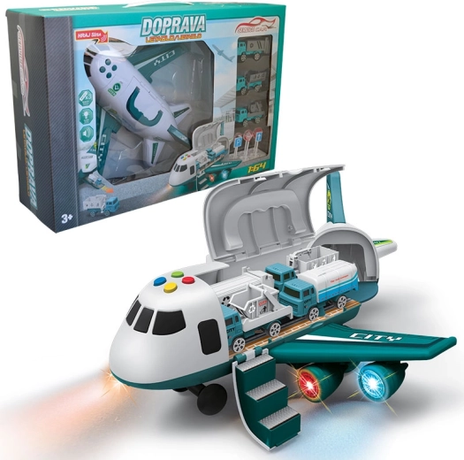 Avion avec garage et accessoires