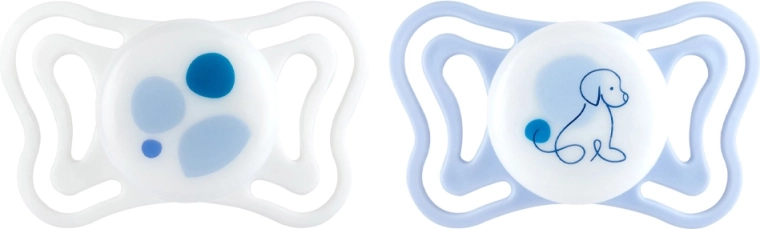 Chicco PhysioForma light tétine orthodontique en silicone bleue 2–6 mois, 2 pièces