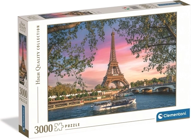 Puzzle Clementoni High Quality Collection La Dame de fer en tons roses 3000 pièces