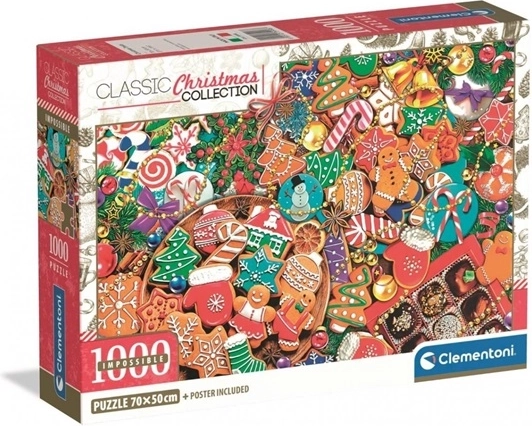 Clementoni Impossible gourmandises de Noël puzzle 1000 pièces