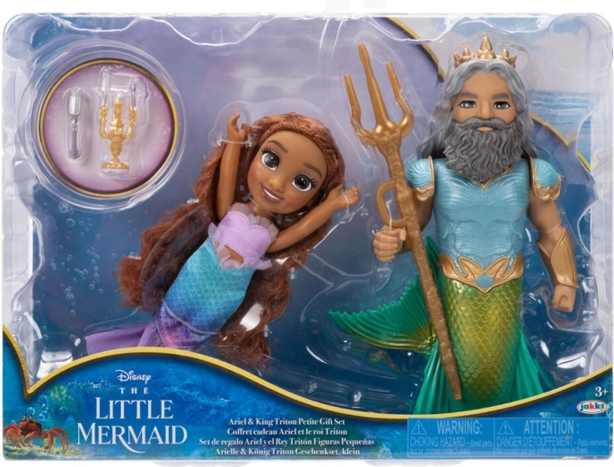 Disney Ariel – ensemble de figurines Ariel et Triton 15 cm