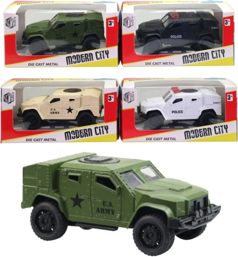 Voiture blindée en métal 11 cm – modèle die-cast pour enfants