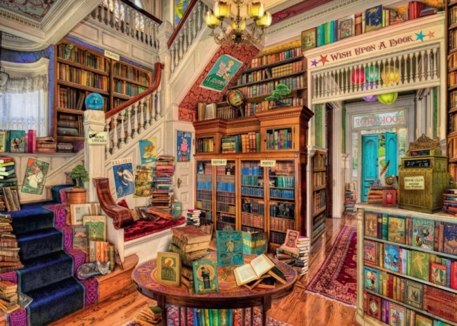 Puzzle Ravensburger The Fantasy Bookshop 1000 pièces