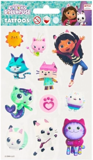 Tatouages pour enfants Gabby's Dollhouse