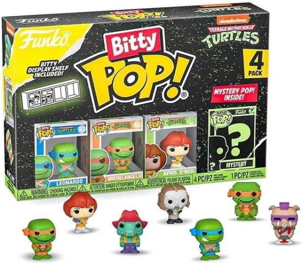 Funko Bitty POP! Teenage Mutant Ninja Turtles Leonardo - paquet de 4 figurines