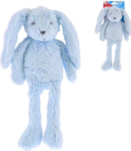 Lapin en peluche Mini Club bleu 37 cm