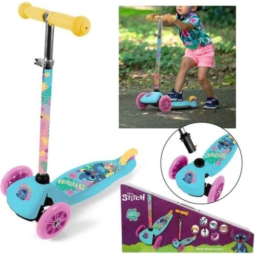 Trottinette enfant à trois roues Disney Stitch