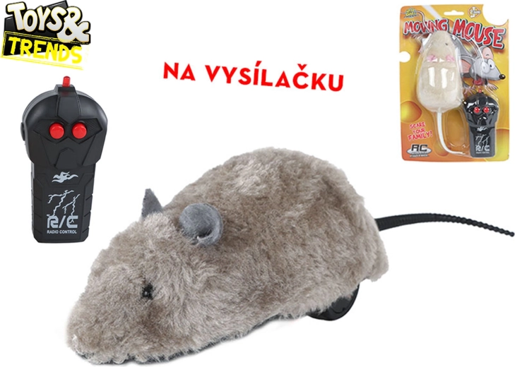 Toys&Trends Souris RC en peluche 2,4 GHz – jouet télécommandé amusant