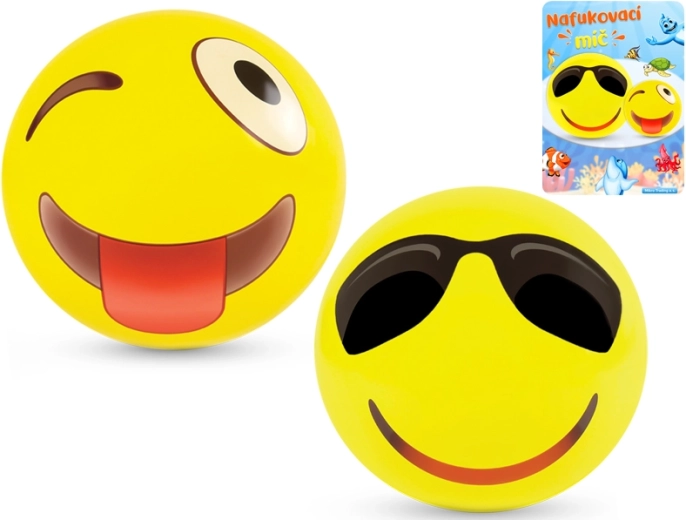 Ballon gonflable smiley 50 cm - 1 pièce