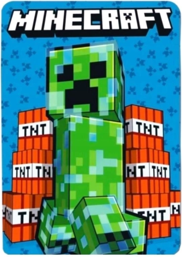 Couverture polaire Minecraft 100 × 140 cm - 1 pièce